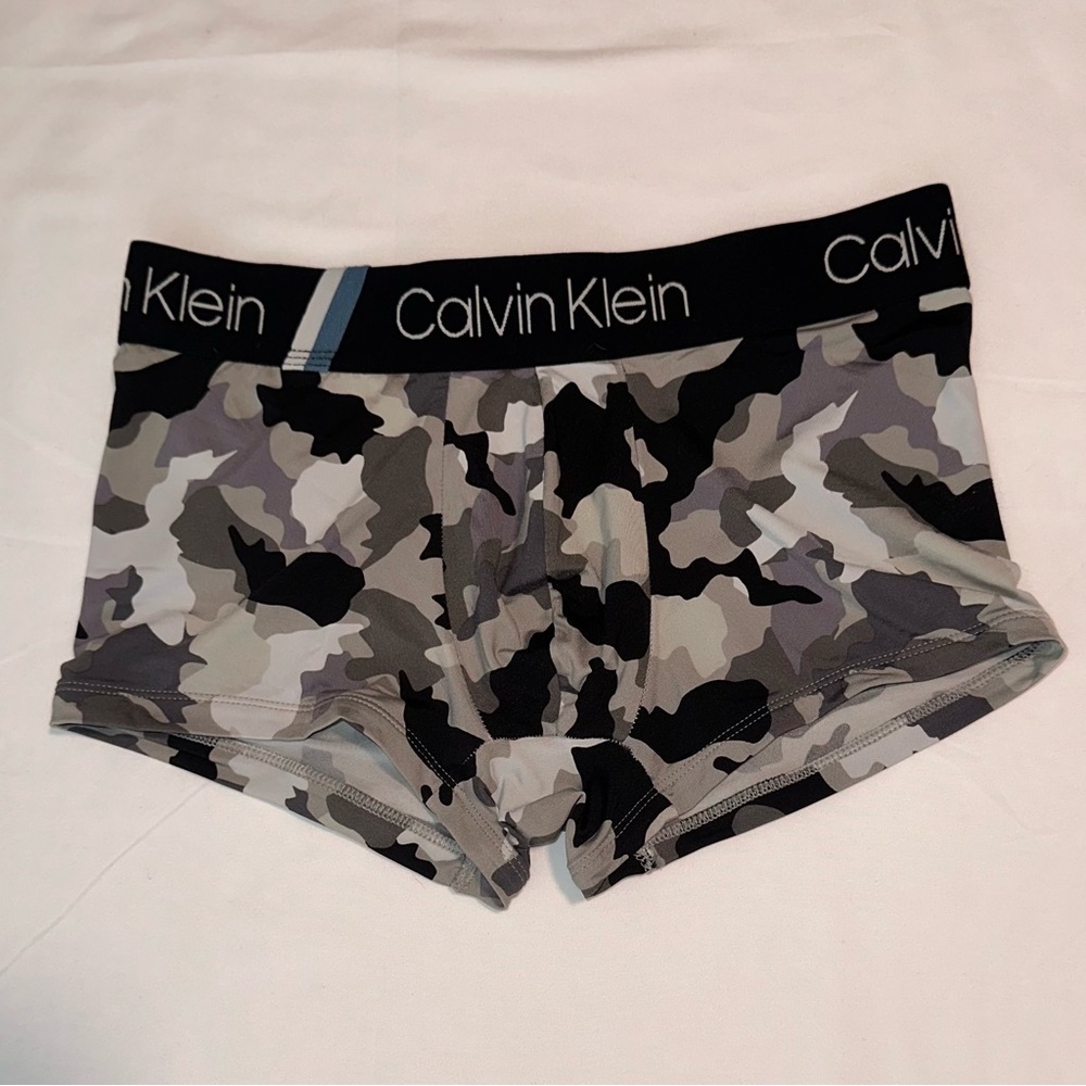 Calvin Klein camouflaged trunks